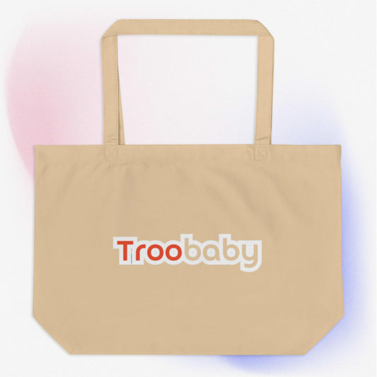 Large Troobaby organic tote bag